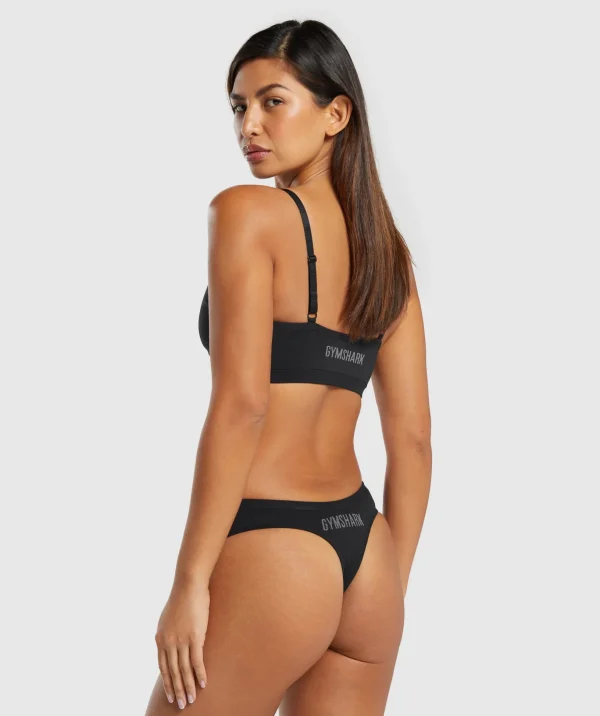 Seamless Dipped Front Thong