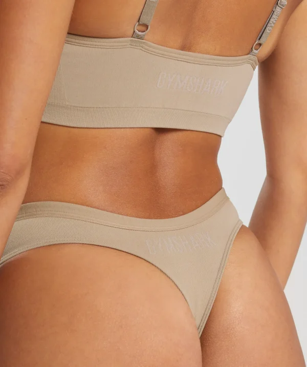 Seamless Dipped Front Thong
