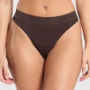 Seamless High Leg Thong