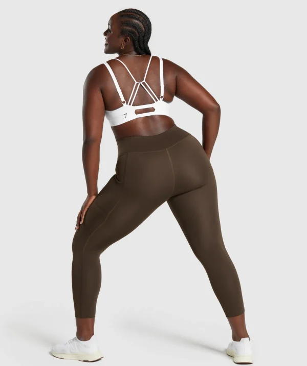 Strappy Back Light Support Sports Bra