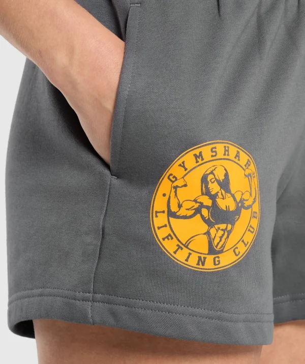 Strong Girl Lifting Club Graphic Shorts
