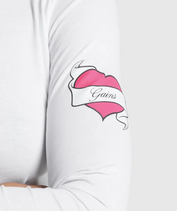 Tattoo Midi Long Sleeve T-Shirt