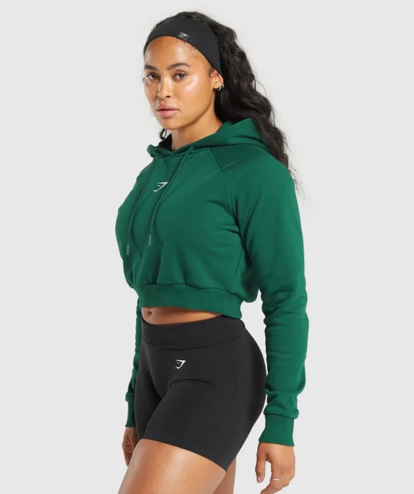 Training Department Graphic Cropped Hoodie