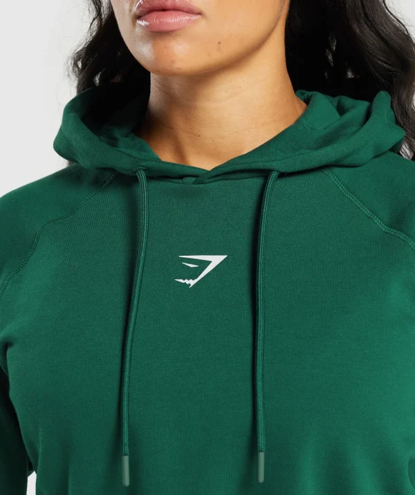 Training Department Graphic Cropped Hoodie