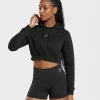 Training Fleece Cropped Hoodie