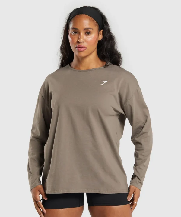 Training Oversized Cotton Long Sleeve Top