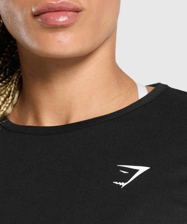 Training Oversized Cotton Long Sleeve Top