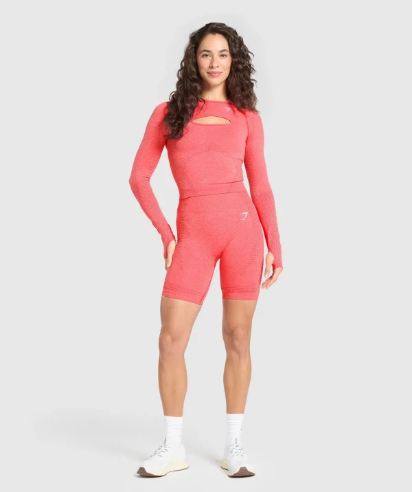 Vital Seamless Long Sleeve Cut Out Top