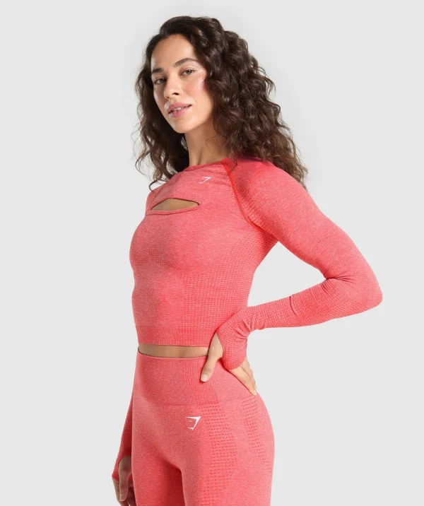 Vital Seamless Long Sleeve Cut Out Top